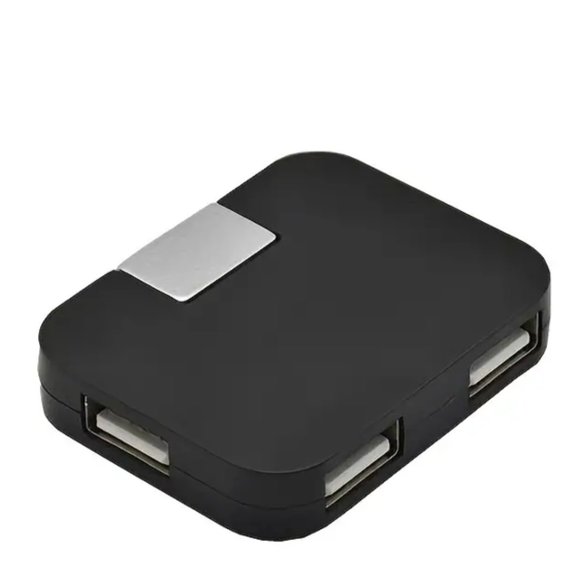 USB C Multiport Adapter 4-in-1 Black - Picture 1 of 4